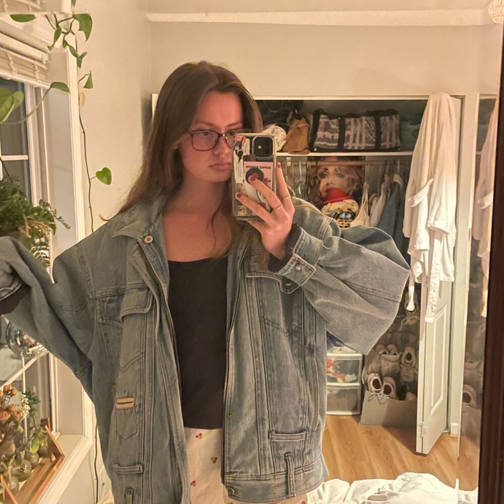 Dope vintage, shearling lining jean jacket - from Cape Town, ZA